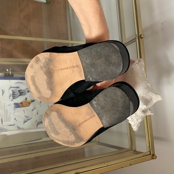 Rebecca Minkoff Mika Suede Mules Black - Picture 7 of 7